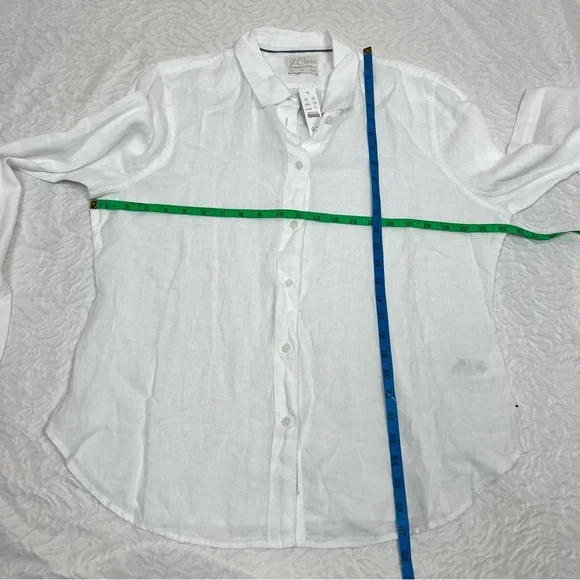 J.CREW Slim Perfect Shirt Baird Mcnutt
Irish Linen Shirt White 14 White - Picture 6 of 8